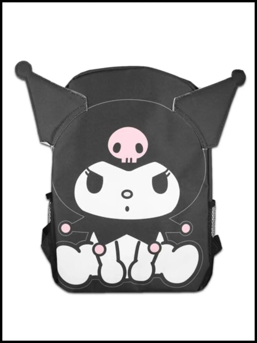 Kuromi Backpack & Lunch Box Set with Water Bottle, Stickers